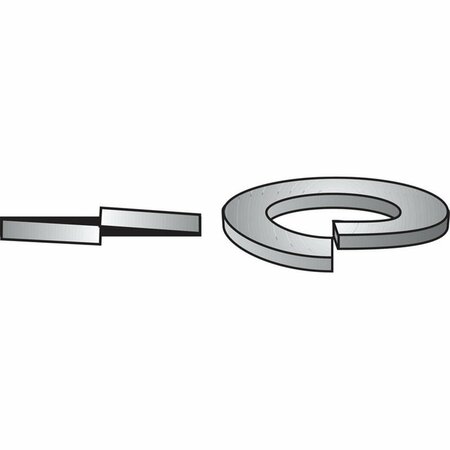 HOMECARE PRODUCTS 0.31 in. Dia. Stainless Steel Split Lock Washer, 100PK HO1679195